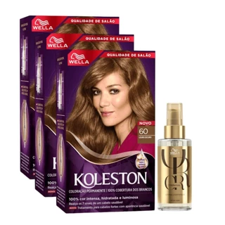 KIT TRIO Koleston Colr Louro Escuro 60 55g + Óleo