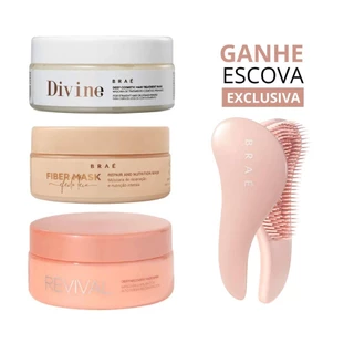 Kit Bráe Hidratação + Nutrição + Reconstrução + Presente Exclusivo