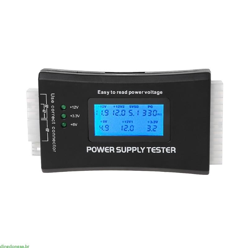dingdongaa LCD PC Computador 20 24 Pinos 4 PSU ATX BTX ITX Testador Fonte Alimentação