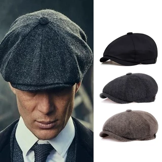Boina Chapéu Inglesa Clássico Retrô Peaky Blinders Lã Cap Unissex