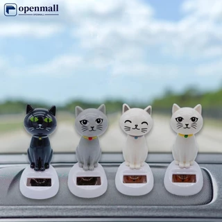 OMALL Bonito Interior Do Carro Brinquedo De Dança Solar Gato Balançando Painel De Ornamento Decoração Automática Movido 