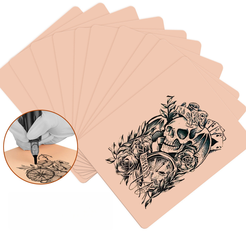 Kit 10 Pele Artificial Tatuagem Sintética Micropigmentacão Tatto