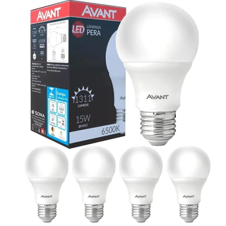 5 Lampada Led Pera 15w Bulbo Soquete E27 Bivolt Branco Frio em Oferta na Shopee