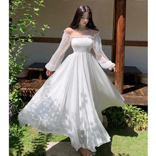 Vestido De Noiva Civil Branco Coreano Elegante Banquete 003