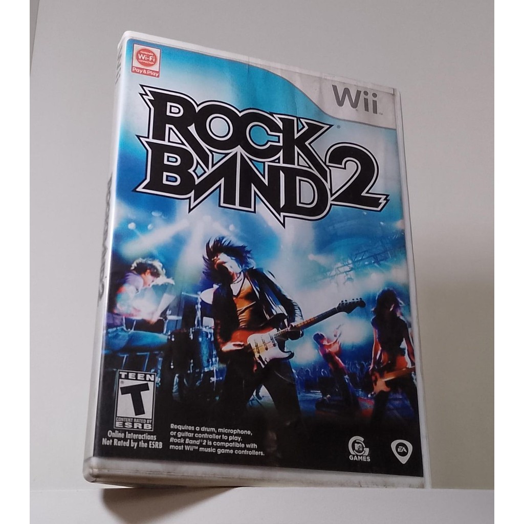 Capa e Encarte Original Rock Band 2 Wii ( Sem o Disco ) | Shopee Brasil