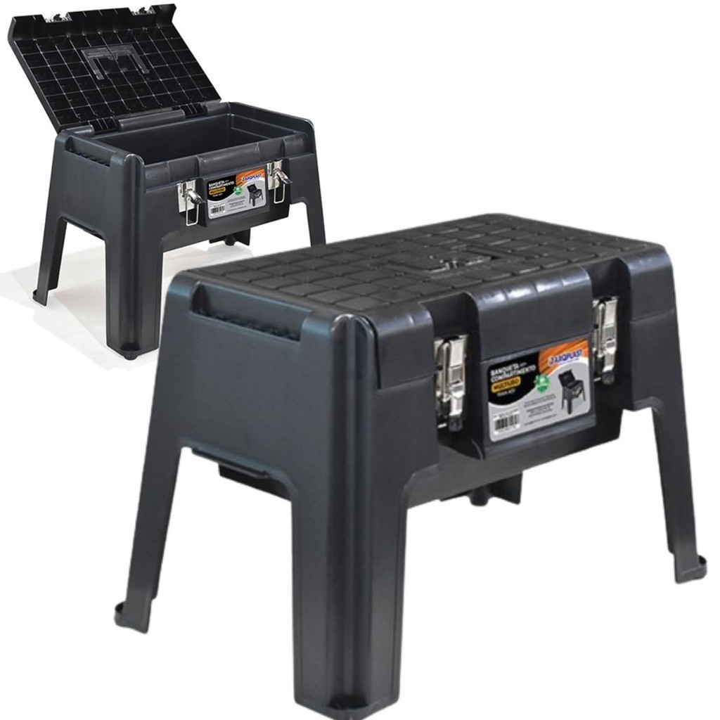 Banco Maleta Organizadora Grande Para Pescaria e Ferramentas Caixa Multius material resistente