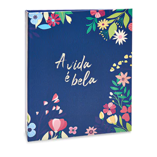 Álbum de Fotografia Floral 60 Fotos 10x15 Rebites Ical em Oferta na Shopee