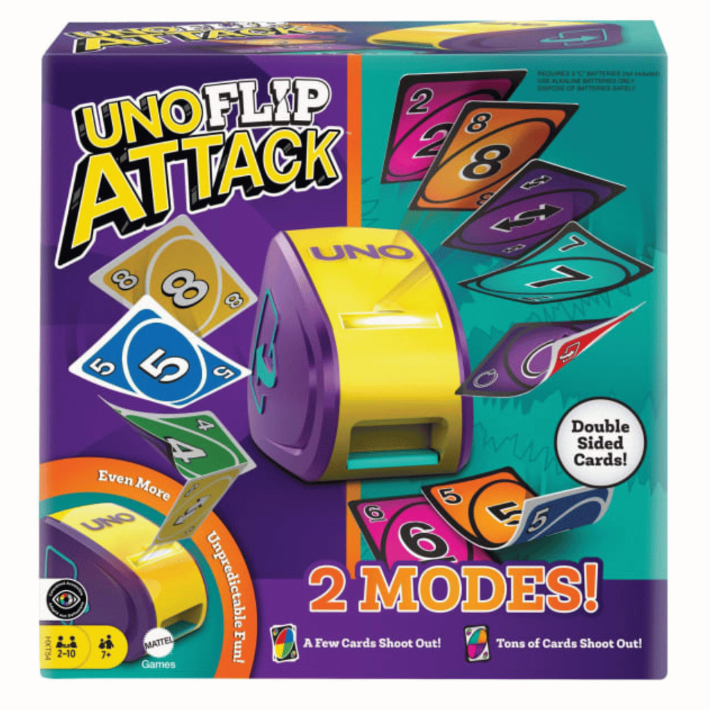 Jogo de Cartas Uno Flip Attack Com Máquina 7+ Mattel | Shopee Brasil