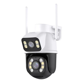 Câmera De Segurança Lente Dupla IP66 Wi-Fi 360° Sensor Movimento Visão Noturna Envio Imediato