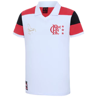 Camisa Flamengo Júnior Retrô 1992 Branca Masculina