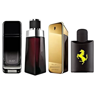 KIT 4 PERFUME MASCULINO IMPORTADO FRAGRANCIA CONCENTRADA OTIMA FIXAÇÃO EM SPRAY