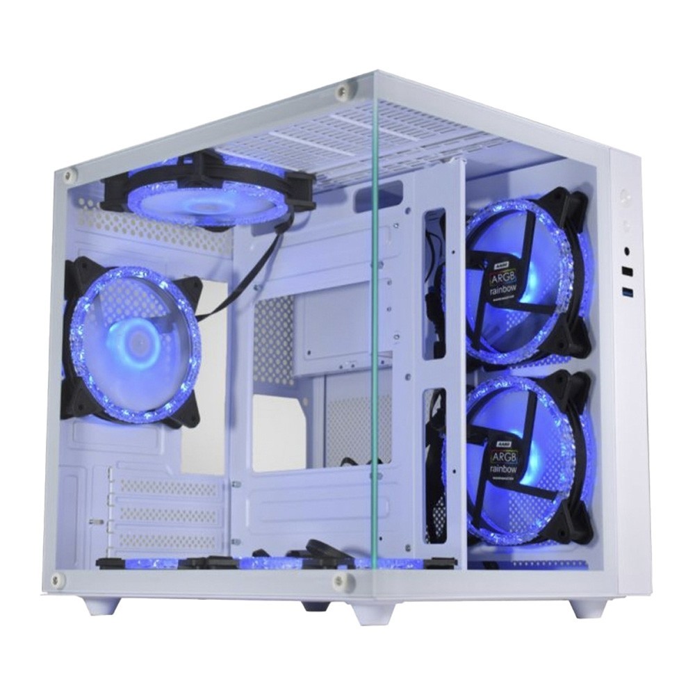 PC GAMER AMD RYZEN 5 5600GT 16GB 3200MHZ (RADEON VEGA 7 ), B450M, SSD 480GB M.2, 500W 80 PLUS, GABINETE AQUARIO WHITE