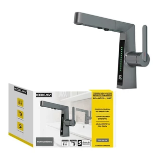 Torneira Monocomando C/ Visor De Temperatura 2 Jatos