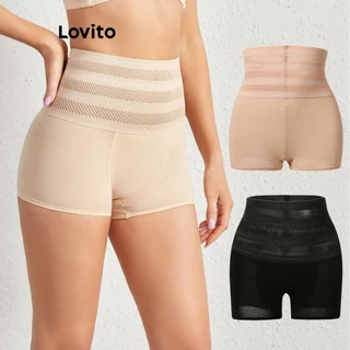 Lovito Shapewear básico simples e elegante para mulheres LNE74295