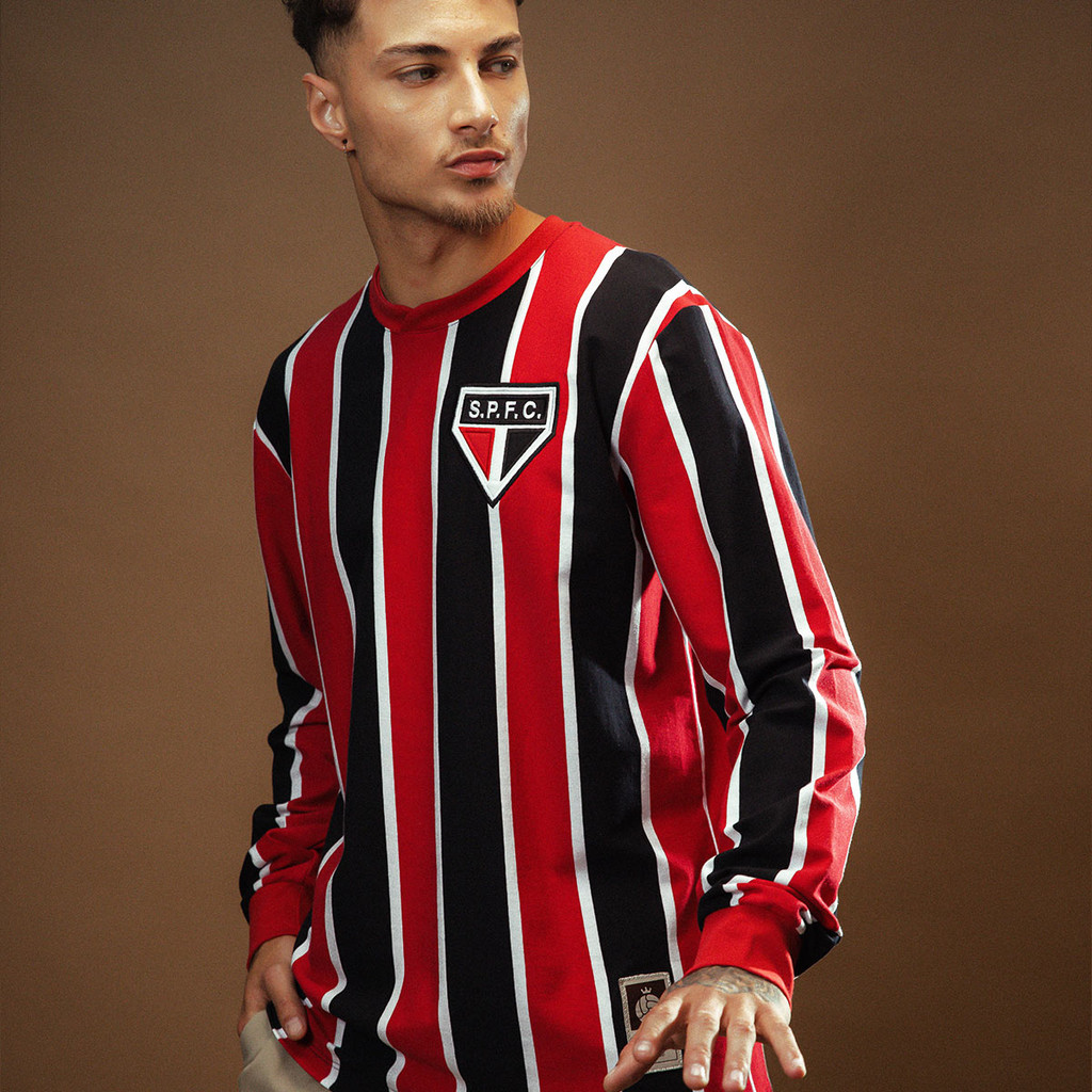 Camisa São Paulo Retrô 1934 Manga Longa Masculina Oficial Shopee - Main Image