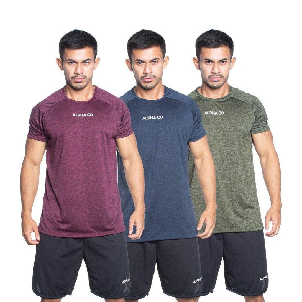 Kit 3 Camisetas Dry Alpha Co Masculina