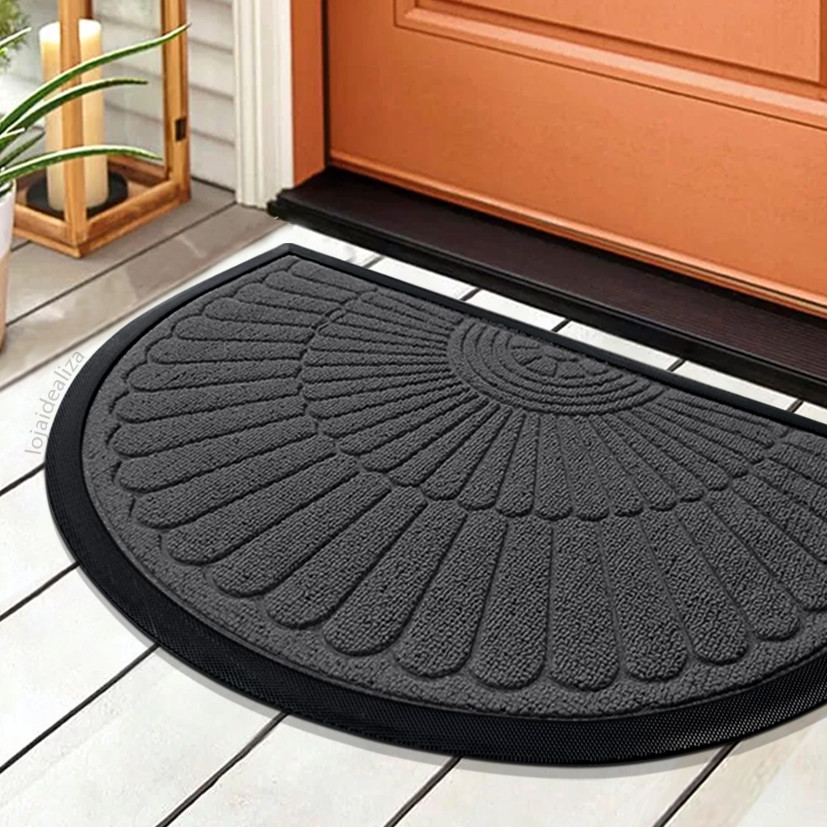 2 Tapete Porta Capacho Naska Meia Lua Antiderrapante 40X60gf | Shopee ...