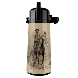 Garrafa Térmica Air Pot 1,8L Isolamento Térmico Chimarrão Cavalo Tropeiro Do Sul - Invicta