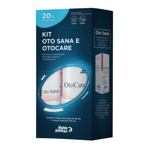 Kit Oto Sana E Otocare Tratamento De Otite | Shopee Brasil