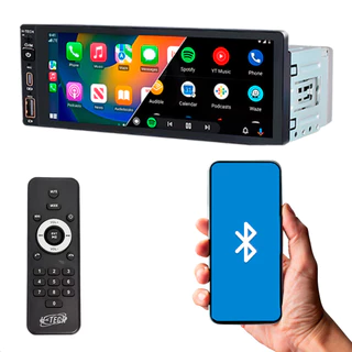Multimídia 1 Din 6,9" H-tech Ht-2690CA Auto Espelhamento Sem Fio Touch Screen Carplay Android