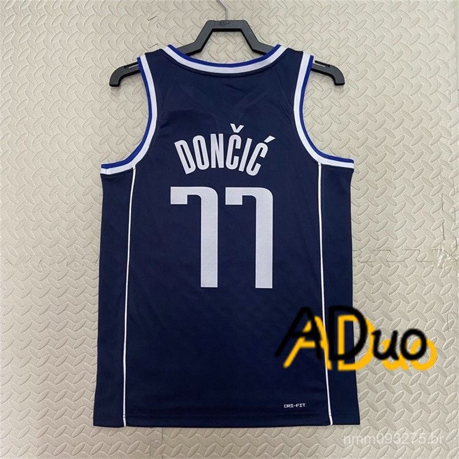 Hot pressed Camiseta #77 Luka Doncic 2023 Statement Edition Swingman De Basquetebol Jersey