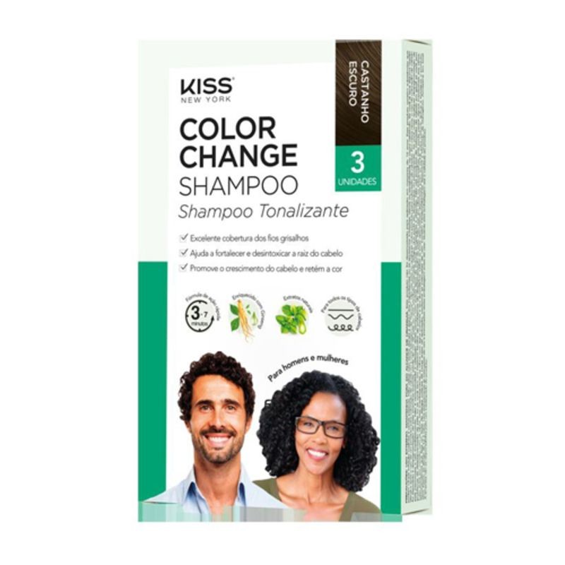 Kiss Sh Tonalizante Ccs02B Castanho Escuro