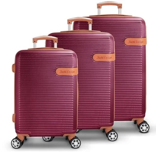 Conjunto de Malas 3 Peças Premium Vinho - Jacki Design Vinho