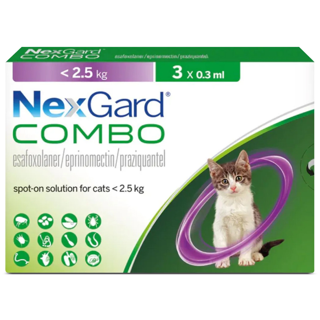 Nexgard Combo para Gatos - Antipulgas, Carrapatos, Sarna e Vermífugo ...