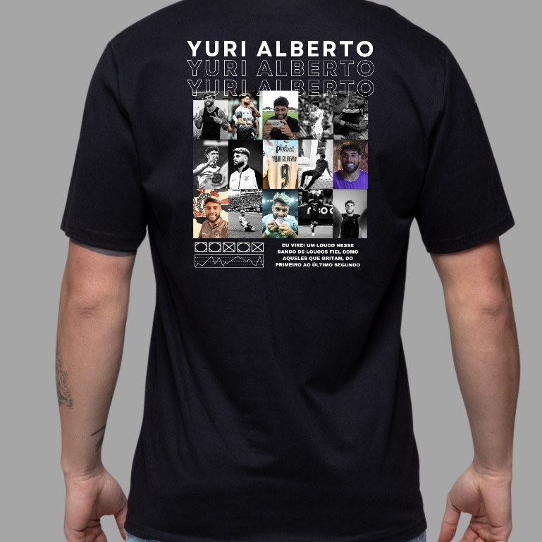 Camiseta Unissex Yuri Alberto Jogador Futebol Fotos - Blusa de Malha ...
