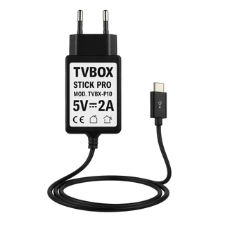 Fonte de Alimentação Energia Bivolt 5V 2A Conector Tipo C - Tvbox Stick Pro 4k Hd Wi-fi Receptor Digital Pro Eletronic