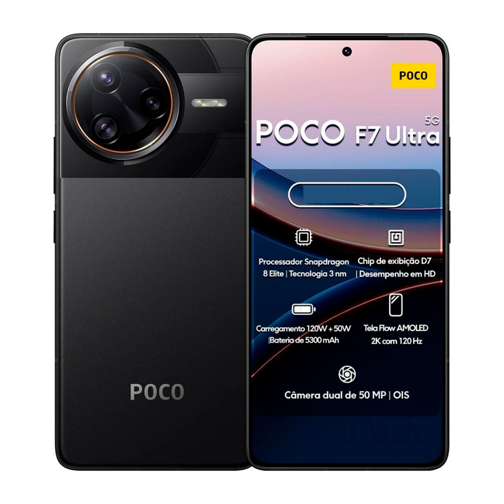 Poco F7 Ultra desempenho 2K 120Hz, 50MP OIS | Shopee