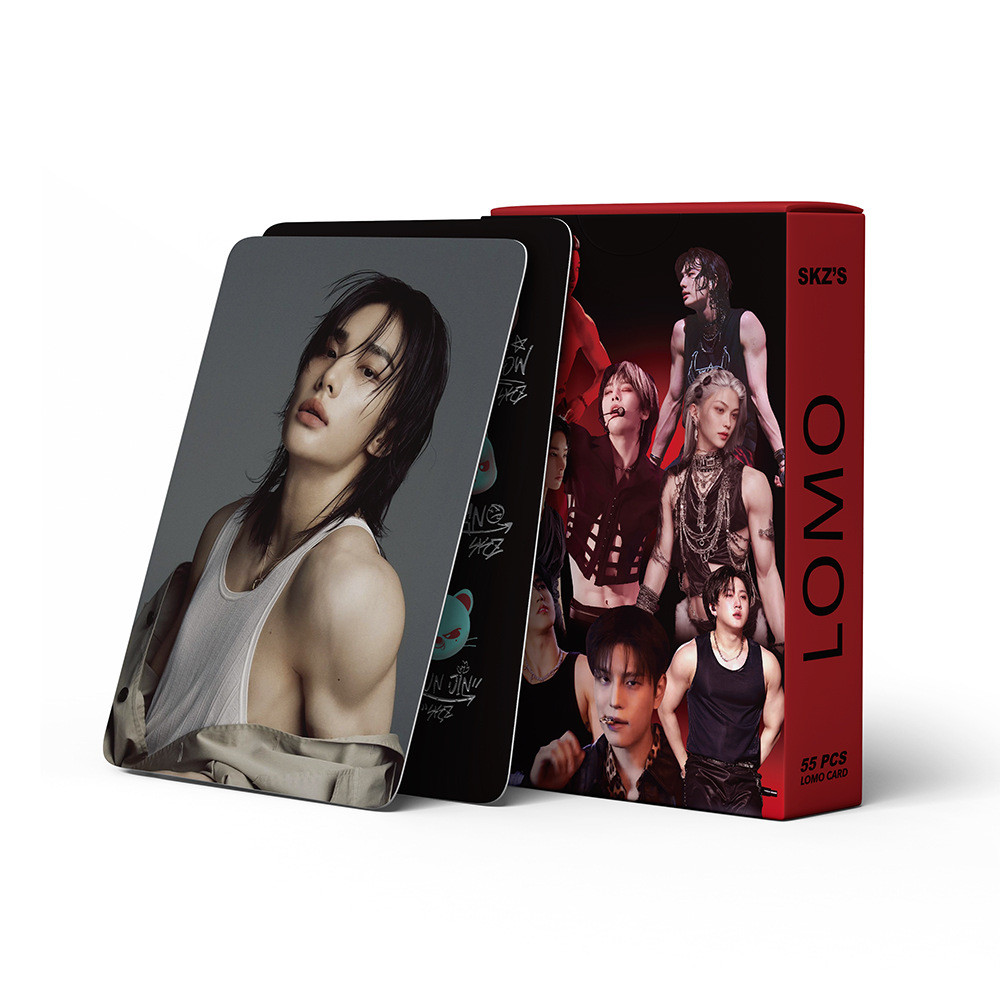 55pcs STRAY KIDS SKZ 5 Relógio Lomo Cartões HOP HIP 5o Fan Club