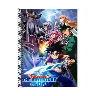 Caderno Dragon Quest 1 Matéria 80Fls Capa Dura