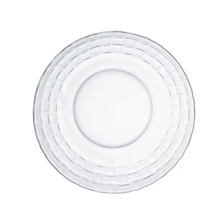 Prato Fundo Trama em Vidro 22cm - Hauskraft