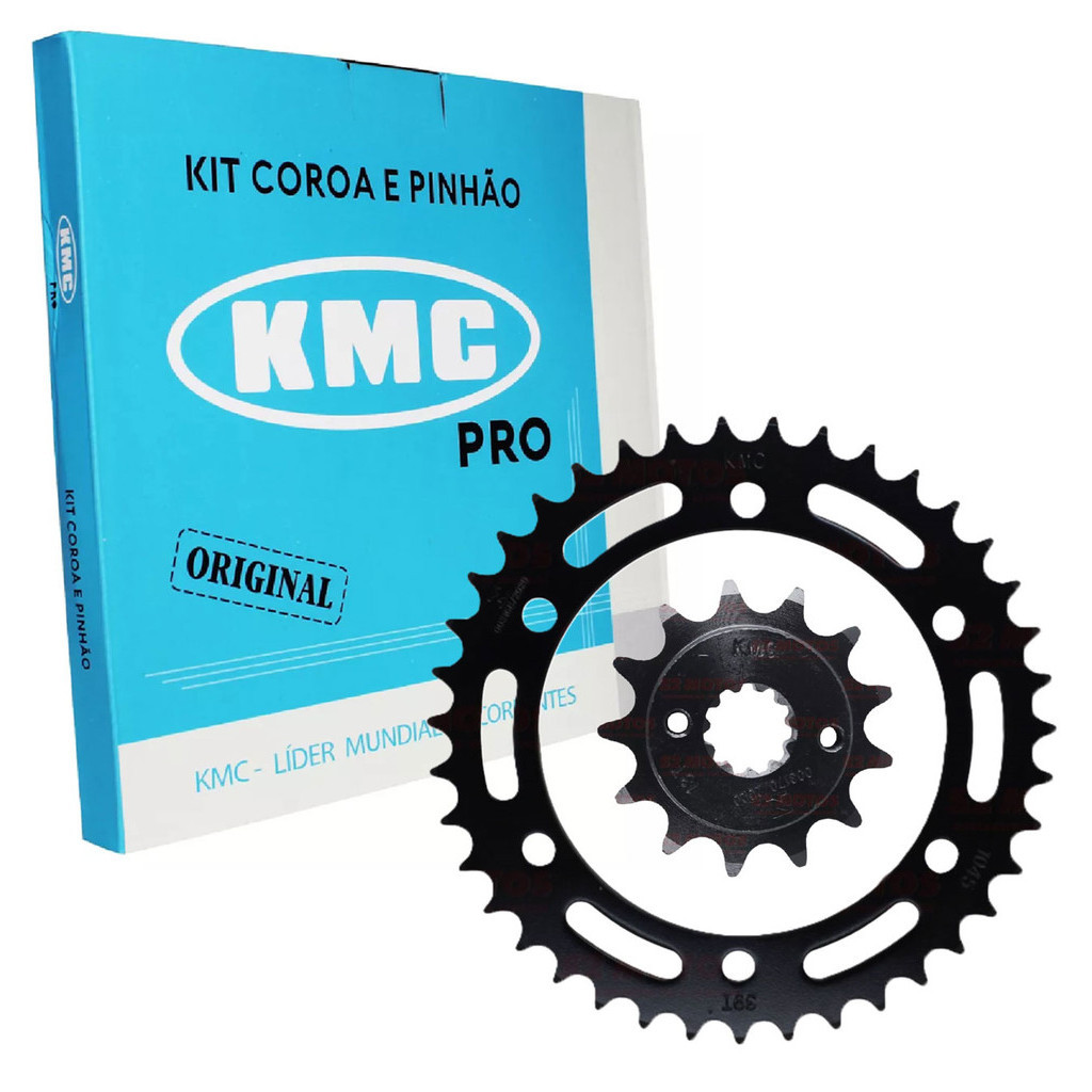 Kit Coroa e Pinhão Xre 300 39/13 Aço 1045 Kmc