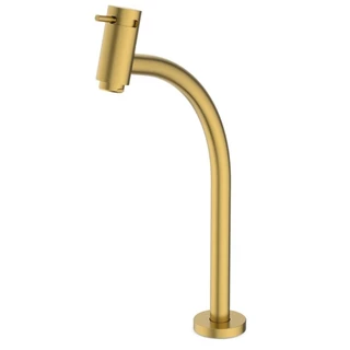 Torneira Lavatório Basic Mesa Bica Alta Matte Gold Celite em Oferta na Shopee