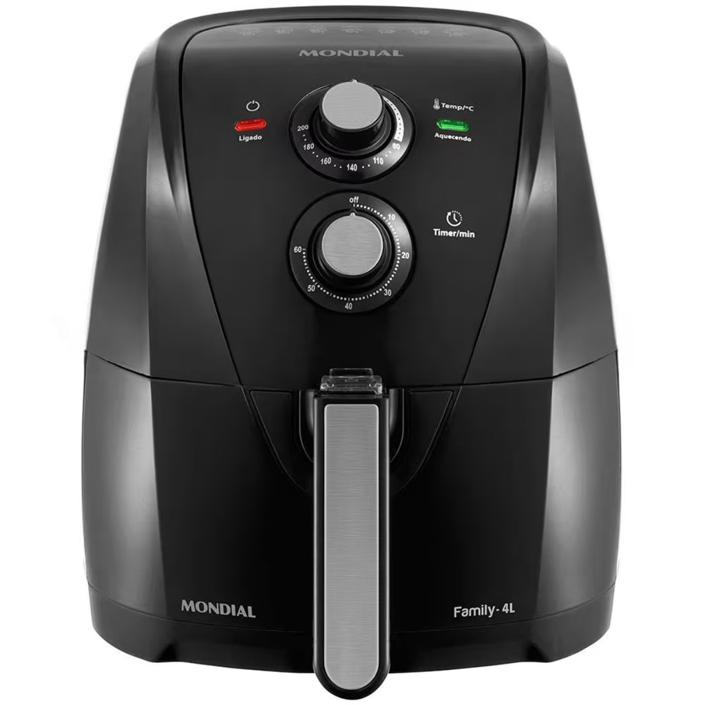 FRITADEIRA SEM ÓLEO AIR FRYER 4 LITROS AFN40BFS 127V MONDIAL | Shopee ...