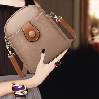 Crazy bag Bolsa Feminina , De Couro Macio Pequena De Ombro , Versátil Corpo Cruzado De Um