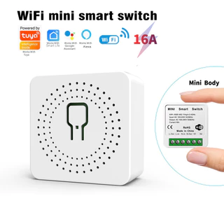 Tuya WiFi switch 16A Mini Interruptor De Luz LED De Bricolagem Suporte Smart Life APP Funciona Com O Controle De Voz Do Google Home Alexa