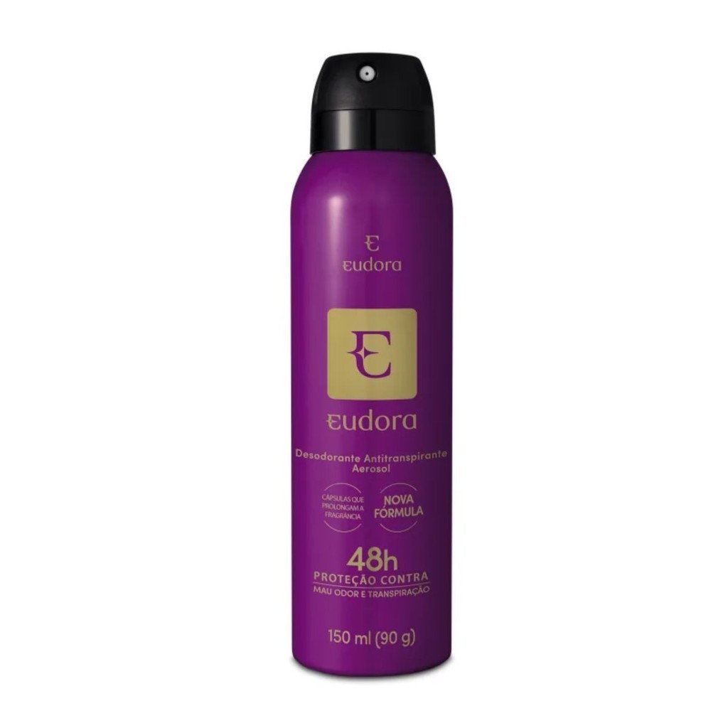 Desodorante Aerosol (Roxo) 125ml Eudora | Shopee Brasil