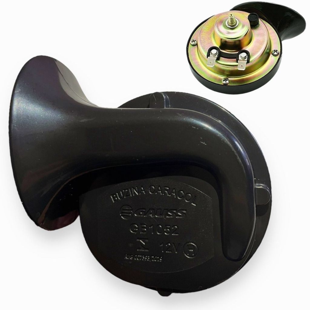 Buzina Caracol Individual - 2 Terminais 12v Gb1052