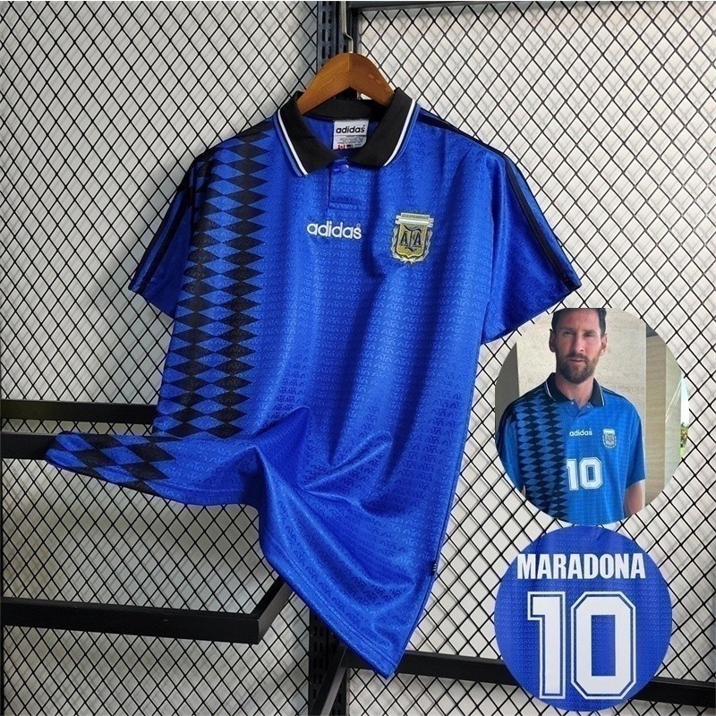 Argentina 1994 Camisa De Futebol MARADONA Retro