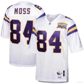 Minnesota Vikings Quente NFL Camiseta De Futebol Jersey Moss Top Retro Sport Tee Unisex Plus Tamanho a