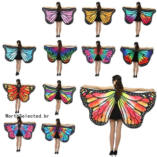Festa De Vestir As Asas De Borboleta Shawl Favorita Cosplay Fantasia Rave