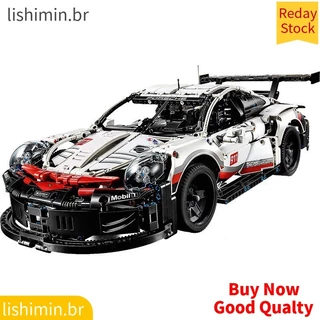 1600+pcs Compatível Lego Porsche 911 Bloco de construção Lego Porsche 911 Montagem de carros esportivos Modelo de carro de corrida Garotos Garotas Montagem de blocos de construção Brinquedos Brinquedos de brincar Decoração de modelos de carros de presente