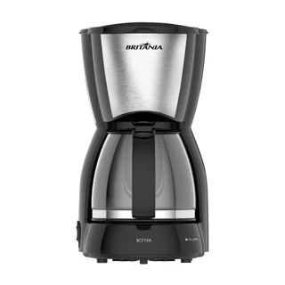 Cafeteira Britânia BCF19 | 18 Xícaras, Jarra de Vidro, 550W, Preto em Oferta na Shopee