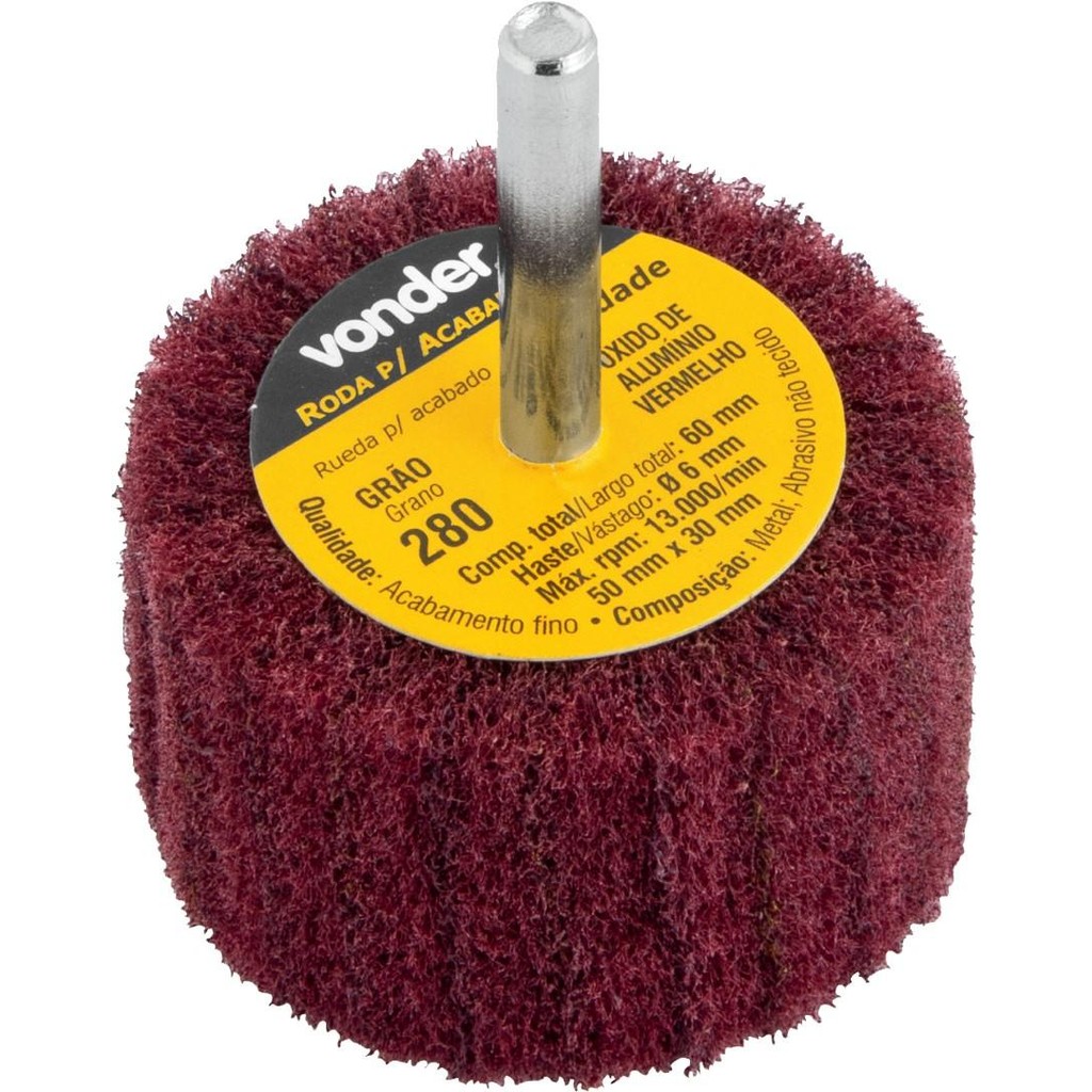 Roda com Haste para Acabamento 50x30 mm G280 Vonder | Shopee Brasil