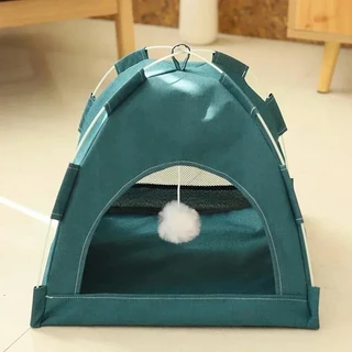 Tenda Para Animais De Estimação Cama Removível Gato Sofá Cesta Lona Semi-Fechada Casa De Cão Caverna Cabana De Dormir Decoração Do Quarto Suprimentos