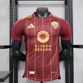 Versão Do Jogador 2024-2025 AS Roma Camisa De Futebol Masculina