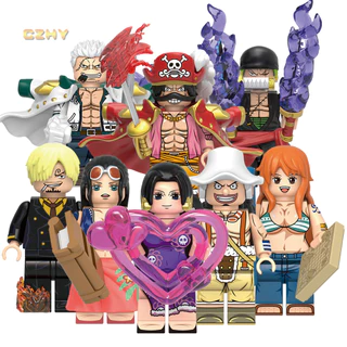 Novo Gol D Roger Sanji Usopp Boa Hancock Roronoa Zoro Nico Robin Chopper Bloco De Construção Brinquedos
